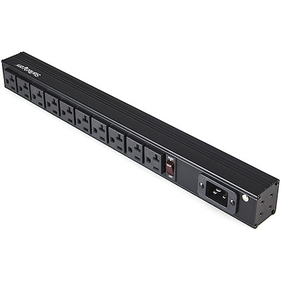 HORIZONTAL RACK MOUNT PDU 10 PORT SERVER RACK POWER STRIP