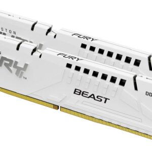 Kingston System Memory - 32GB 6400MT/s DDR5 CL32 DIMM (Kit of 2) FURY Beast White EXPO