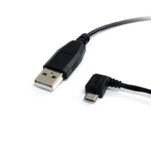 LEFT ANGLE MICRO USB CABLE 6FT ANGLED MICRO USB CHARGING CABLE