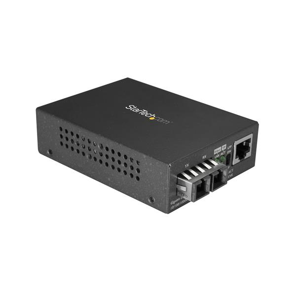 MULTIMODE FIBER MEDIA CONVERTER COPPER TO GIGABIT ETHERNET FIBER SC