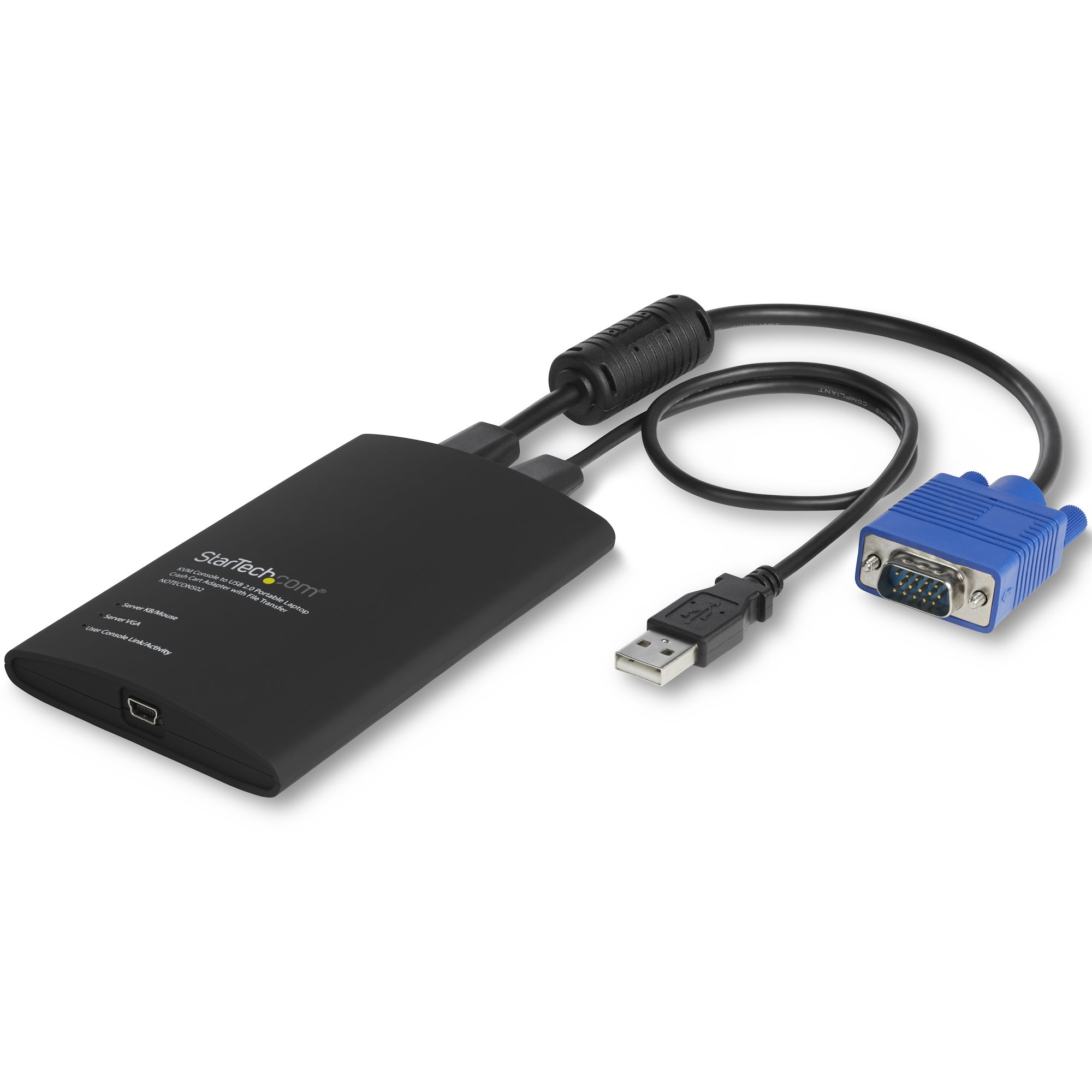 PORTABLE KVM CONSOLE VGA USB CRASH CART ADAPTER