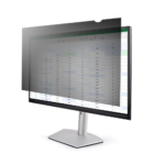 - Provides clear viewing angle of 60  (+/-30 ); Computer privacy screen protector blacks out the