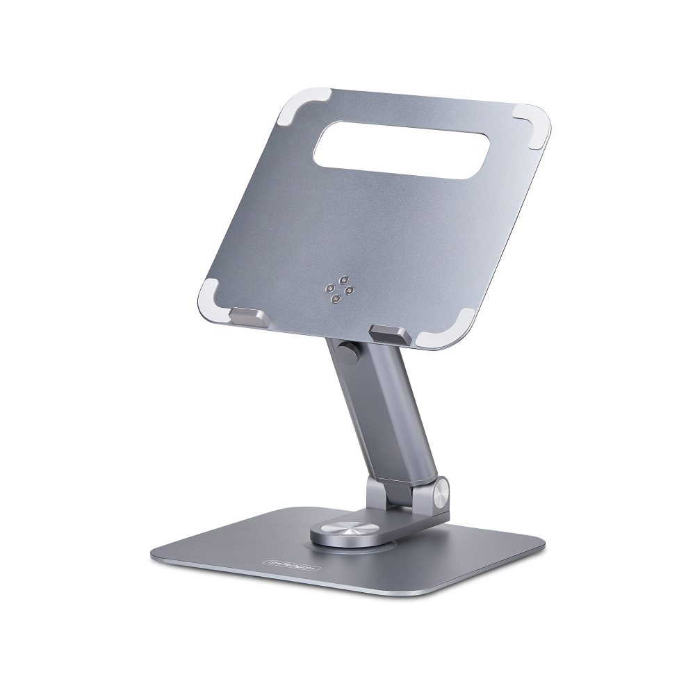 Raise a laptop to eye level for improved posture and all-day comfort