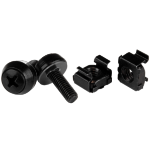 SERVER RACK SCREWS AND NUTS 10-32 BLACK CAGE NUTS AND SCREWS