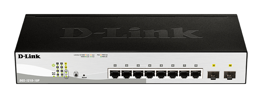 SMART MANAGED 8PORT GIGABIT SWITCH WITH 2 COMBO SFP 65W POE