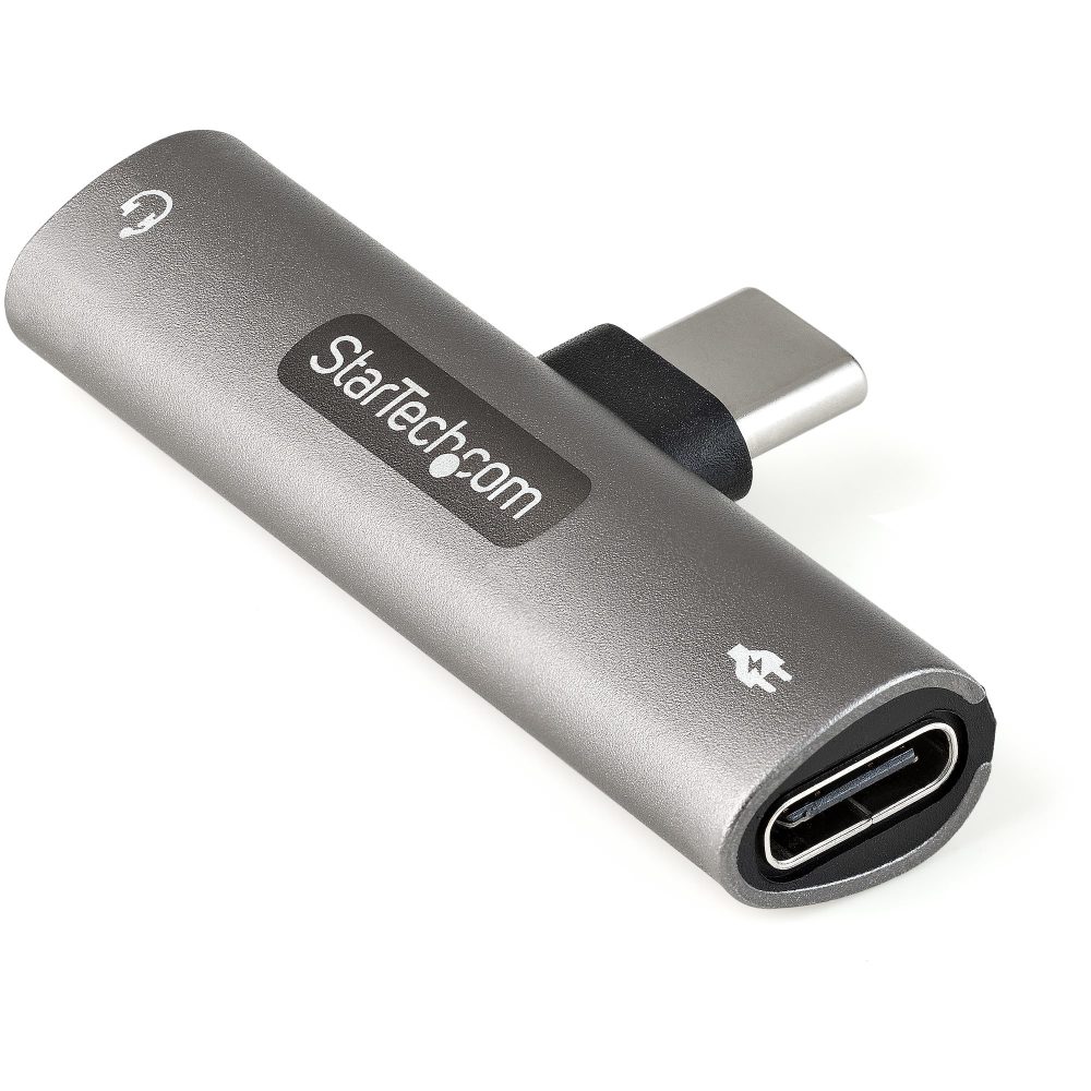 Startech CDP235APDM 2-in-1 USB C audio and charge adapter w/ 3.5mm TRRS audio jack for legacy