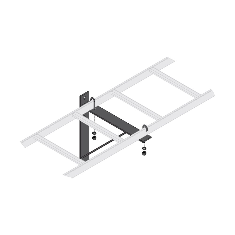 Steel construction, black finish. Robust steel construction with black zinc finish