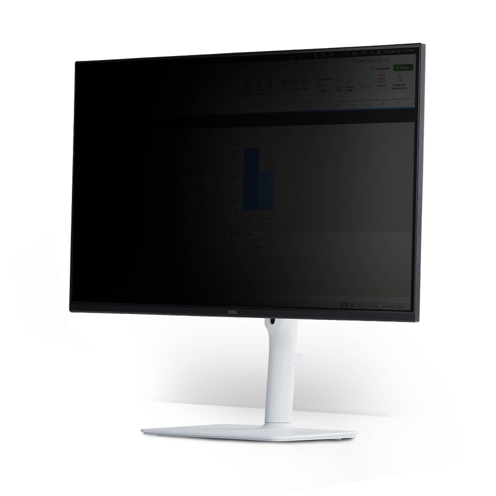 TAA magnetic privacy screen with Microlouver technology that obscures your 21.5in 16:9 display when