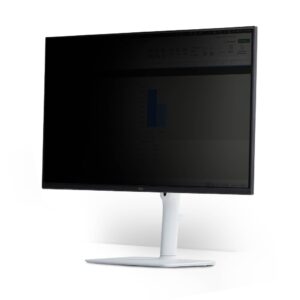 TAA magnetic privacy screen with Microlouver technology that obscures your 32in 16:9 display when