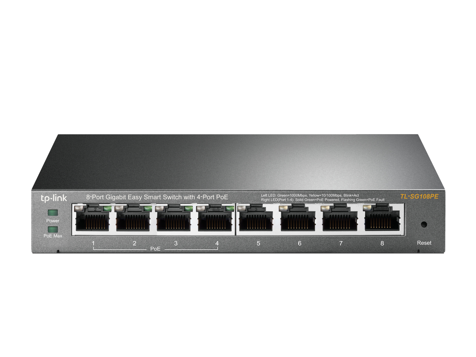 TL-SG108PE 8PORT 10/100/1000 4PORT POE STANDALONE RJ45