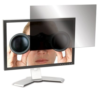 The Targus 15.4" LCD Monitor Privacy Filter is designed to fit 15.4" widescreen LCD monitors