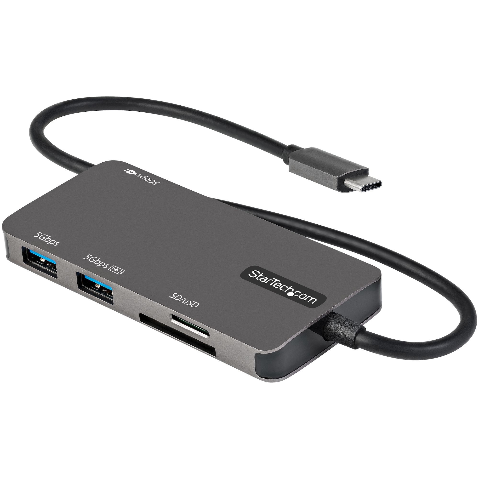 USB C MULTIPORT ADAPTER 60W PD 4K HDMI USB HUB MINI TRAVEL DOCK