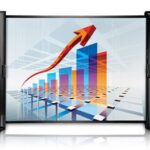 Ultraportable Tabletop Projection Screen 50" - Lightweight and travel-friendly so you can take it