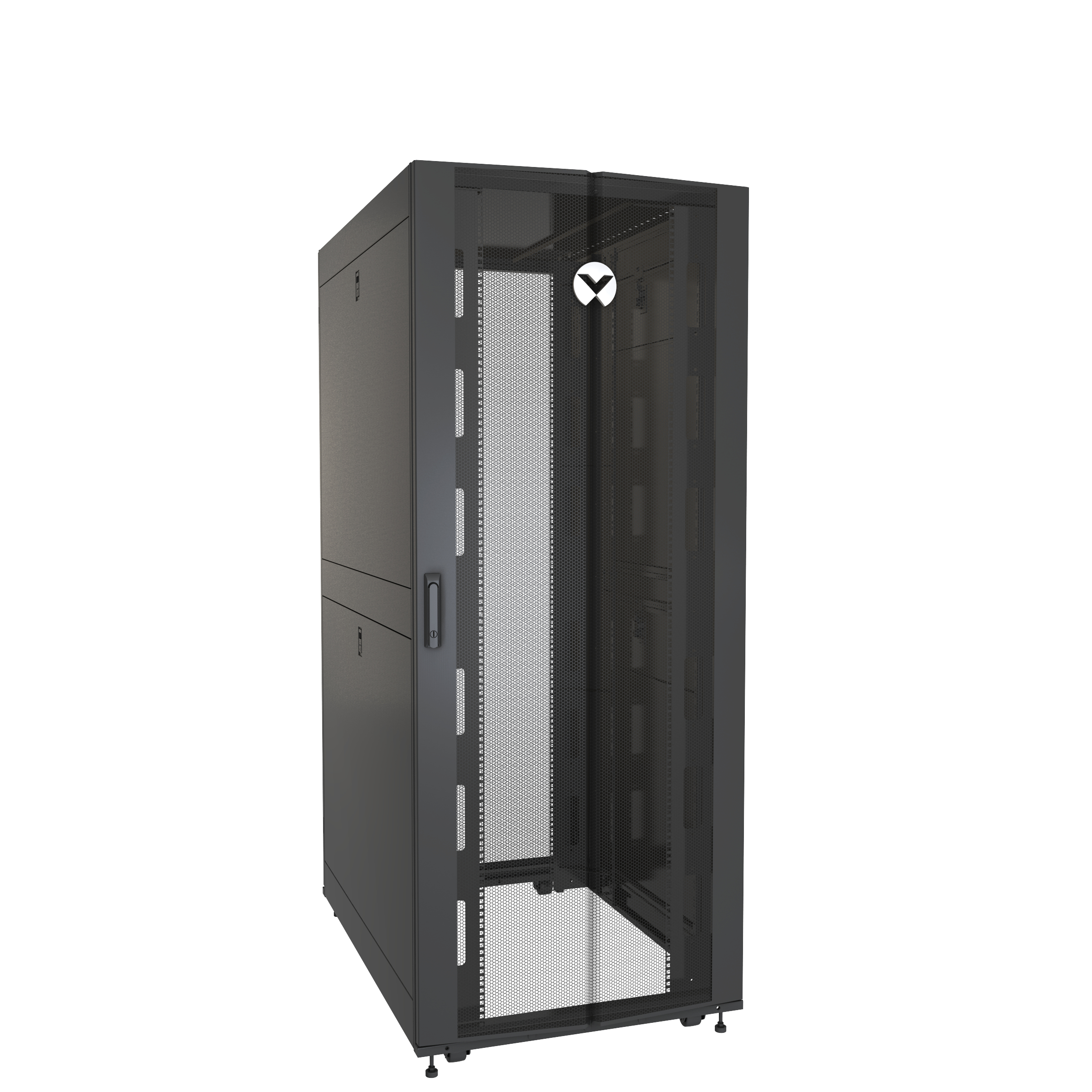 VR RACK 42U WITH DOORS/ SIDES AND CASTERS CUSTOMER PAYS FREIGHT