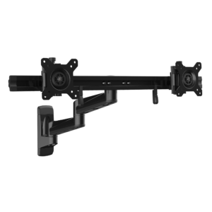 WALL MOUNT DUAL MONITOR ARM SCREEN ERGONOMIC VESA MOUNT BRACKET