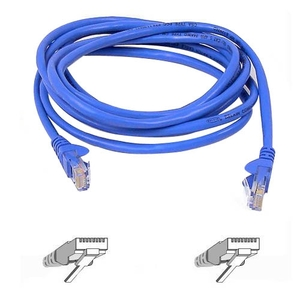 15FT CAT5E BLUE PATCH CORD SNAGLESS ROHS